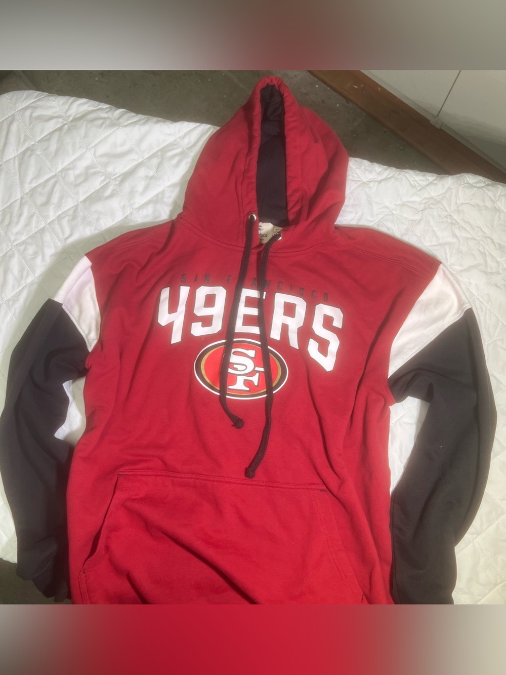Fanatics SF 49ers victory pull over hoodie